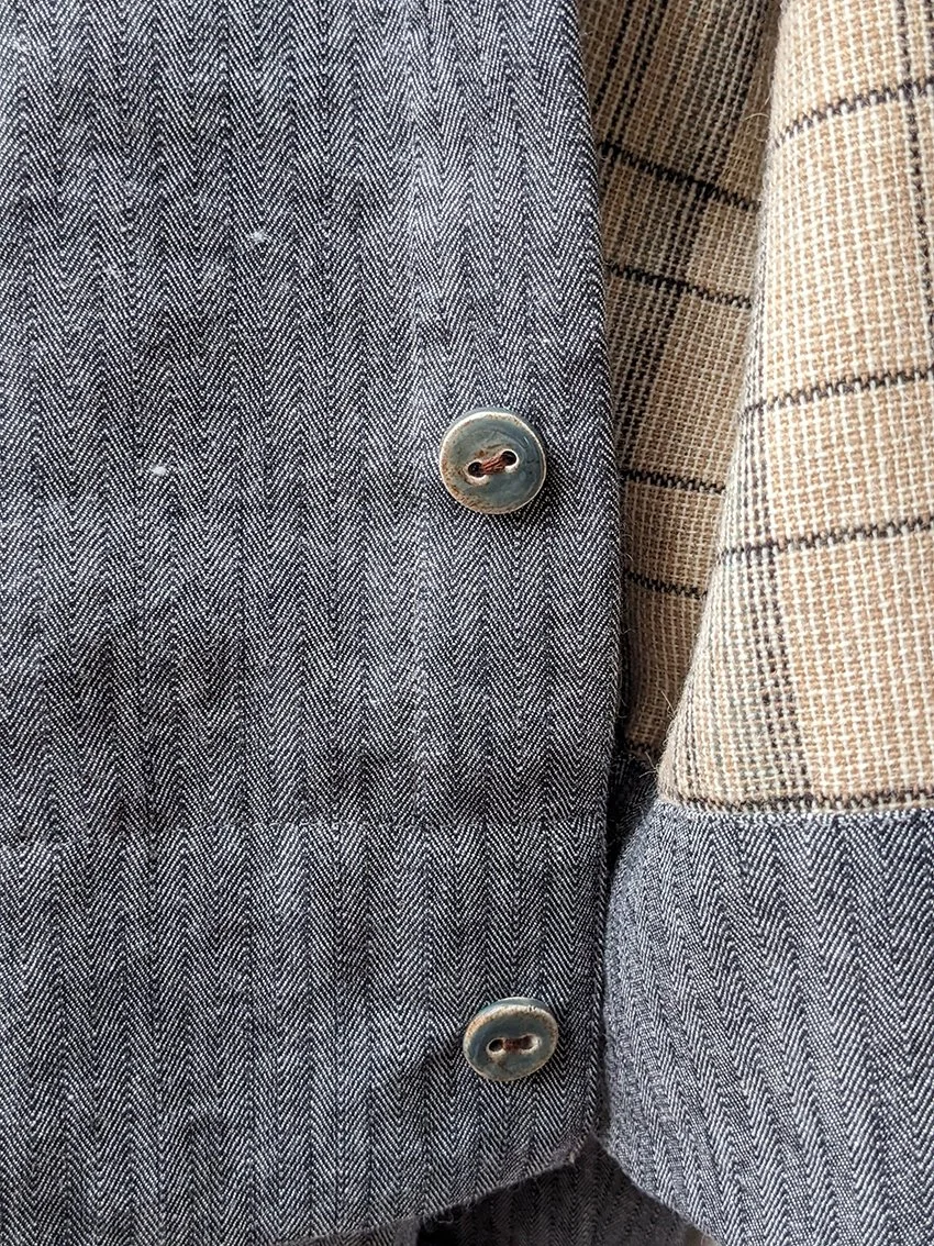 Image showing handmade shirt and button details by Carpenter & Cloth