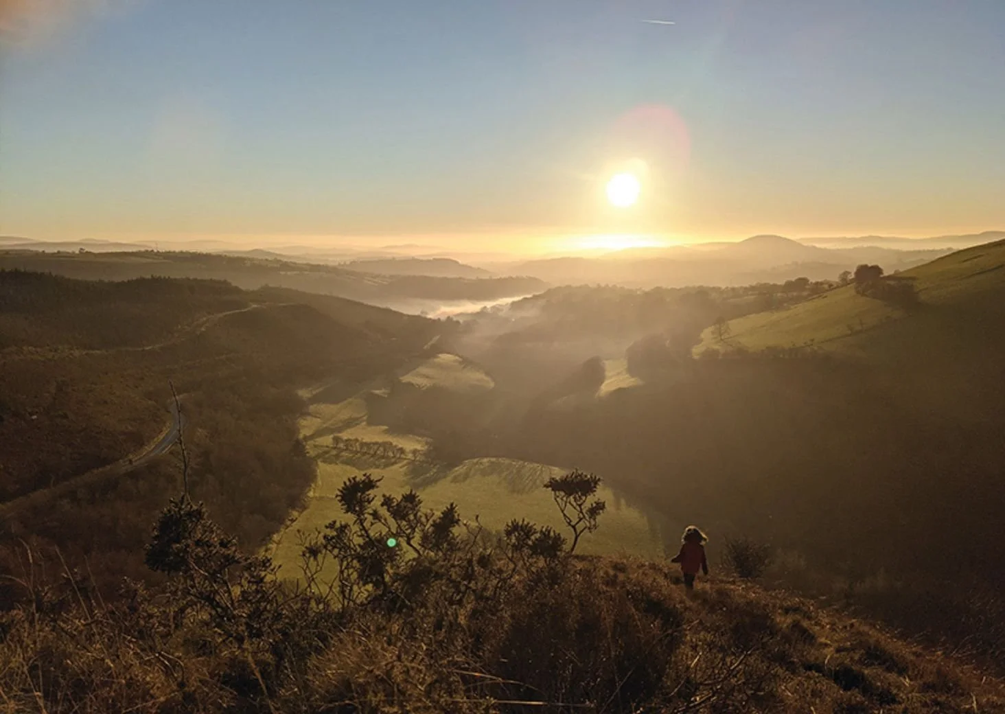 South Wales Valley Sunset
